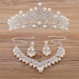 Headpieces Bridal Headwear Dress Wedding Accessories Hair Necklace Korean Pography Crown Earrings