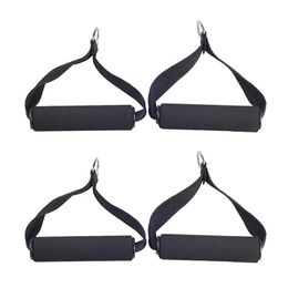 Resistance Bands 4Pcs Fitness Heavy Duty Exercise Handles For Home Gym Cable Machines With Non-slip Grip Super Strong Webbing
