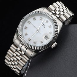 Diamond Watch Mens Automatic Mechanical Watches 41mm With Steel Bracelet Fashion Business Wristwatch Montre de Luxe Bling Dial Bezel Band watches