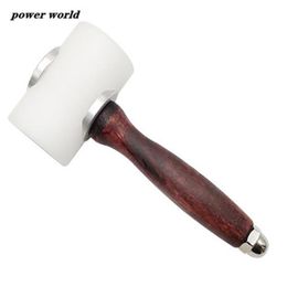 Hammer 1Pcs T Shape Handheld Leather Carving Hammer Wood Handle Nylon Leather Carving Mallet Craft Tool