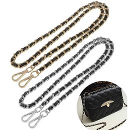 Synthetic Leather Metal Chain Replacement Interchangeable Shoulder Bag Strap Bag Accessories179B
