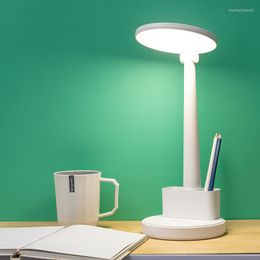 Table Lamps Eye Protection Led Lamp Touch Dimming And Colour Adjusting Charging Learning Bedside In Children's Bedroom