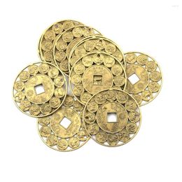 Decorative Figurines 10pcs 4.5cm 12 Zodiacal Animals Feng Shui Copper Beller Money Auspicious Wedding Decoration Alloy Chinese Zodiac Coin