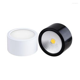 Ceiling Lights Dimmable LED Downlights 6W 10W 14W 20W COB Lamp Spot AC85-265V Wall Indoor Lighting White Black