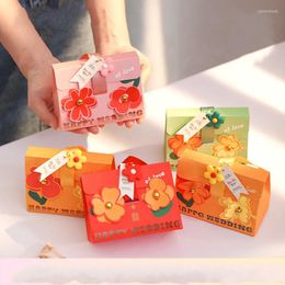 Gift Wrap Three-dimensional Flower Wedding Favors Candy Box Baby Shower Birthday Christmas Paper Chocolate Boxes For Jewelry Packaging