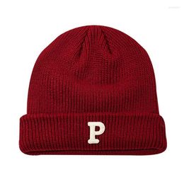 Beanies Beanie/Skull Caps Hip Hop Beanie Knitted Hat For Women And Men Embroidery Letters S Autumn Winter Brand Skullies Lover HatsPompomBea