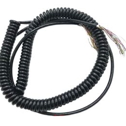 Handwiel Wholesale 12 15 16 17 18 19 21 26 Cores Spring Spiral Cable Coiled Cable for CNC Handheld Encoder Manual Pulse Generator MPG