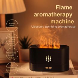 Appliances Essential Oil Diffuser Simulation Flame USB Ultrasonic Humidifier Home Office Air Humidifier Aromatherapy Diffuser
