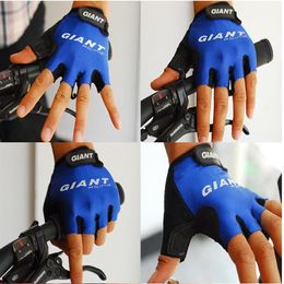 Fashion- Bike Gloves Giant Half Finger Cycling Gloves MTB Bicycle Fashion Road Motocross Outdoor Gloves Guantes Ciclismo M-XL 3Col242I