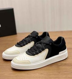 Top Luxury 23S/S Men B-skate Sneakers Shoes Logo-embossed Skateboard Walking Suede Leather Leisure Flats Low Top Trainers EU38-46