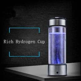 Dispenser 420ML Titanium Portable HydrogenRich Water Cup Water Ioniser Maker/Generator Super Antioxidants ORP Hydrogen Water Bottle