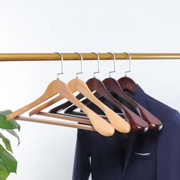 Organization 5/10pcs Retro Wooden Hanger Clothes Organizer Suit Hanger Wardrobe Storage Nonslip Clothes Rack Drying Shirts Coat Store