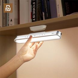 Accessories Youpin Baseus Magnetic Table Lamp Hanging Wireless Touch LED Desk Lamp Home Travel Cabinet Study Reading Lamp USB Night Light