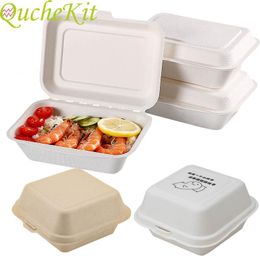 Kitchenware Disposable EcoFriendly Lunch Box Prep Packaging Food Container Bento Box Wedding Baby Shower Easter Party Cake Packing Boxes