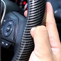 Steering Wheel Covers Car Cover Carbon Fibre Universal Automobile Interior Accessories Auto Braiding Fashion Sports Non-slip