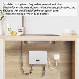 Heaters IPX4 Waterproof Tankless Instantaneous Water Heater Remote Control Touch Panel Intelligent Frequency Conversion Water Heater
