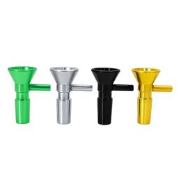 Smoking Pipes Vintage New Aluminum Alloy Bowl 14Mm Male Joint Hookah Aceesories For Bongs Glass Water Drop Delivery Home Garden Hous Dhxcp