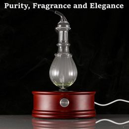 Humidifiers Waterless Essential Oils Diffuser Aromatherapy Fragrance Diffuser Without Water Wooden Glass Aroma Nebulizer Vaporizer for Home