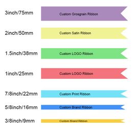 accessories 50 Yards Custom Cartoon / Brand Printed Grosgrain Ribbons For Hair Bows DIY Handmade Materials