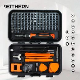 Schroevendraaier KEITHERN Magnetic Screwdriver Set 130/135/139 In 1 Precision Phillips Angle Hex Screw Driver Bits Professional Repair Hand Tool