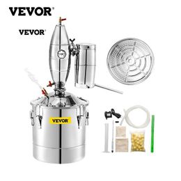 Making VEVOR 20 30 50 70L Automatic Alcohol Distiller Machine Brewing Equipment DIY Home Moonshine Still Wine Boiler Beer Dispenser Kit