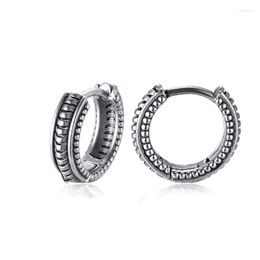 Hoop Earrings 2023 Viking Small Huggie For Women Men Punk Titanium Stainless Steel Vintage Gothic Rock Retro Jewellery Party Gift