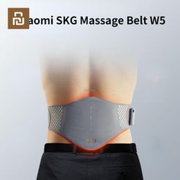 Massager Youpin SKG Massage Belt W5 TE 6 Zones Hot Compress Massage EMS+TENS Pulse Smart Control TypeC Charging Waist Massager Mijia APP