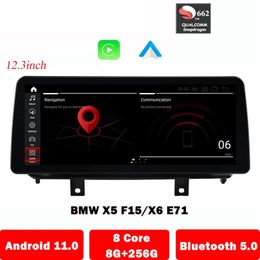 12.3 Android 11 Car DVD Radio GPS Navigation Multimedia Player For BMW X5 F15 X6 E71 F16 Carplay Intelligent System