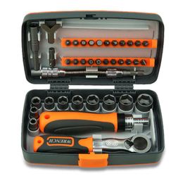Contactdozen 38 In 1 Multifunction Screwdriver Sets Labor Saving Ratchet Wrench Auto Car Socket Kits Household Hardware Repair Tools
