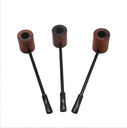 Smoking Pipes Black sandalwood solid wood pipe fittings