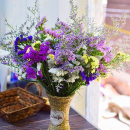 Decorative Flowers Natural Dried Preserved Fresh Forget Me Not Crystal Lover Grass Dry Flower Bouquets Wedding Marriage Decoration Room