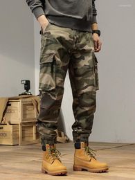 Men's Pants Cargo Workwear Men Baggy Camouflage Trousers Military Cotton Multi-pockets Casual Joggers Spring Summer Tactical Army