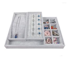 Jewelry Pouches Drawer Organizer 4 In 1 Stackable Trays For Rings Earrings Necklaces Bracelet Storage Showcase Box