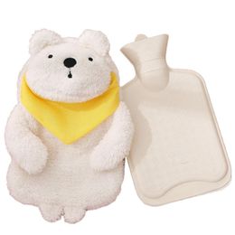 Animals Cute Animal Shape Rubber Hot Water Warmer Bag Winter Warm Plush Fabric Water Injection Hot Water Bottle