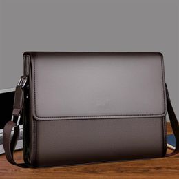 Fashion Designer Luxury Simple Fashion Business Men Briefcase Bag Leather Laptop Bag Casual Man Bag Shoulder bags205u