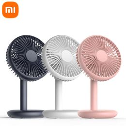 Humidifiers Xiaomi Desk Fan USB rechargeable Cooling Fan Mini Floor Fan Home Silent Office Desktop Fan Summer Outdoor Portable Fan