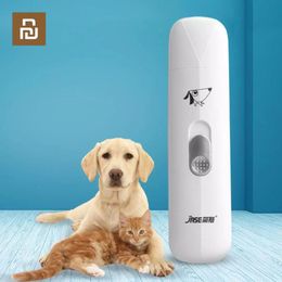 Accessories Youpin JASE Electric Pet Nail Grinder PC300 Professional Animal Nail Auto Trimmer Dogs Cats Nail Grooming Care Tool Low Noise