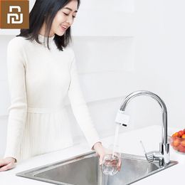 Accessories Youpin Zajia Induction Water Saver Water Faucet Antioverflow Swivel Head Saving Nozzle Tap New Intelligent Infrared Induction