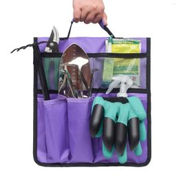 Storage Bags 1PC Tool Organizer Purple Handbag Construction Job Kneeling Multi-tool Trolley Scissors Pruner Shovel Holder Lawn Tote Shears