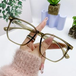 Sunglasses Frameless Gradient Reading Glasses For Women Anti Blue Light Presbyopia Eyeglasses Elegant Female Metal Clear Hyperopia Eyewear