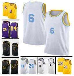 6 James 23 LeBron Retro Jersey Anthony 3 Davis Westbroo Lake rs Basketball Mens Bryant Yellow City Black Mamba Embroidery Edition Los Mens Angeles Lakers 8 24 Shirt