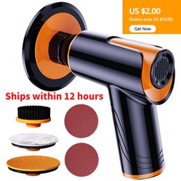 Polijstpads Car Polisher Electric Car Polisher Multifunctional Wireless Polisher Paint Polishing Cleaning Machine Rechargeable Waxing Tools