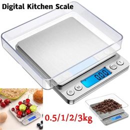 Digital Kitchen Scale Mini Pocket Precision Jewellery Electronic Balance Weight Gold Gramme Scale with Back-Lit LCD Display Scale