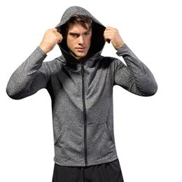 Men's Jackets Autumn And Winter Sports Exercise Coat Fitness Running Training Long Sleeve Zipper Casual Hoodie Quick-drying Jacket