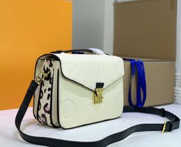 Designer shoulder bag luxury womens handbags Pochette totes Top-quality flower letter Empreinte message bags ladies fashion leopard print crossbody purse