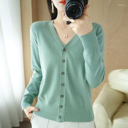 Women's Vests Casual Cardigans Women 2023 Summer Single Breasted V-neck Knitted Sweater Fashion Short Knitwear Solid Women's Jumpers