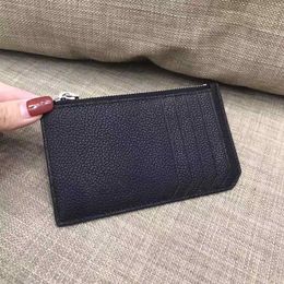 unisex coin purse Paris big designer ladies credit clip fashion casual style leather zipper closed open purse268u