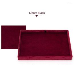 Jewellery Pouches Korean Velvet Double Sided Display Empty Plate For Femal Earring Necklace Bracelet Watches Jewellry Organisers Trays