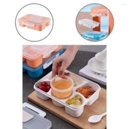 Storage Bottles Lunch Boxes 5 Grids Food Grade Safe Microwave Heat Resistant Bento For Work