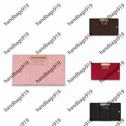 Card Holder Men Womens new leather Holders Black Mini Wallets Coin purse pocket Interior Slot Pockets Genuine small bag Credit wom291u